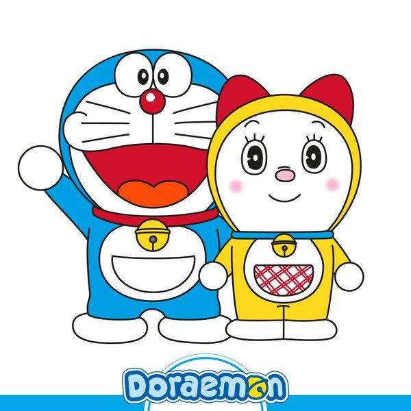 Easy Doremon and Dorami Pencil sketch drawing  Doremon cartoon drawing   YouTube